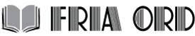 Fria Ord förlag ger ut – Logotyp
